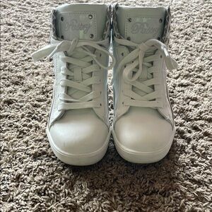 Kids White High-Top Sneakers